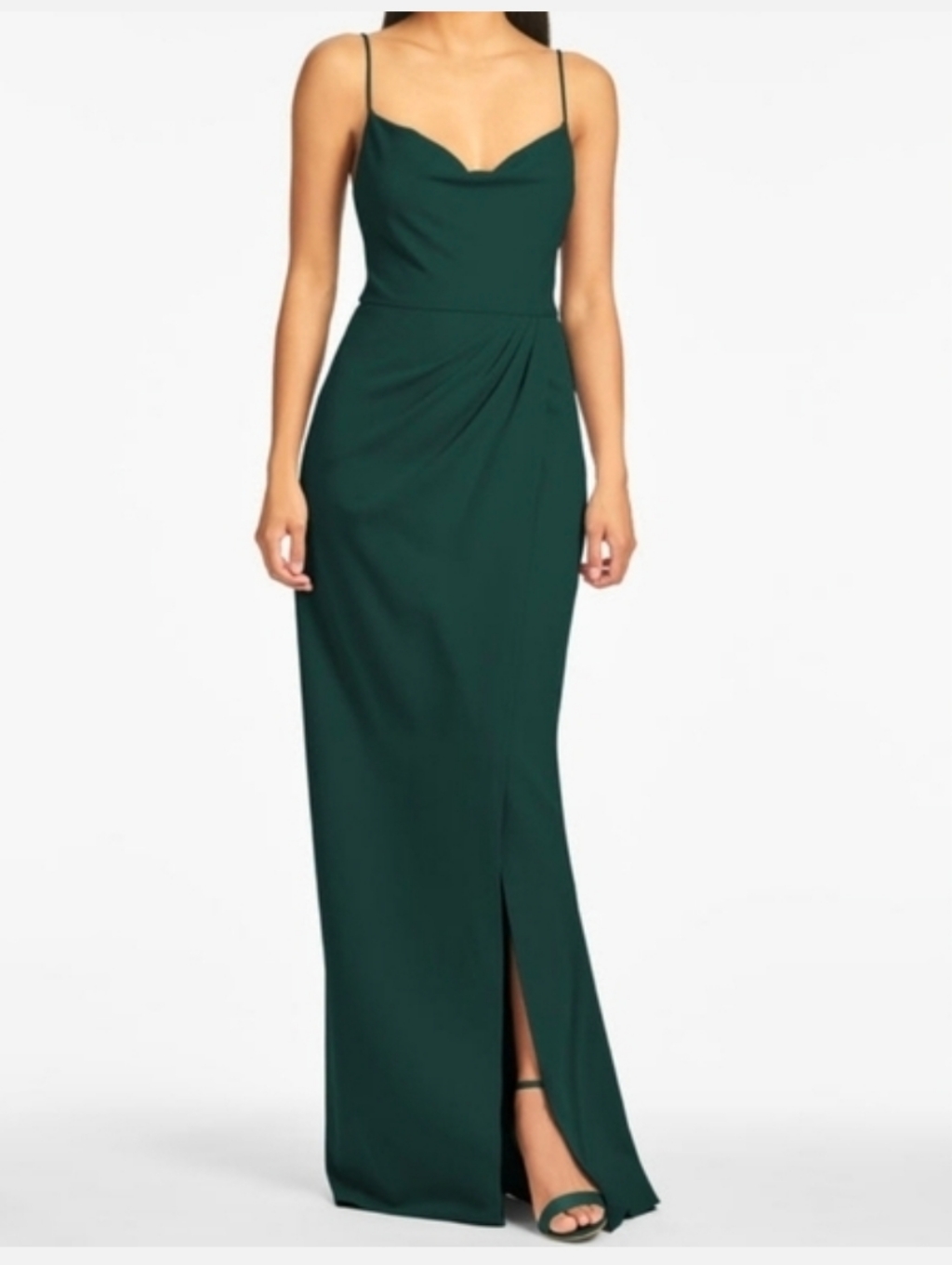 Sachin & Babi Emerald Green Maxi Paulina Dress Gown, Size 0 Nwt